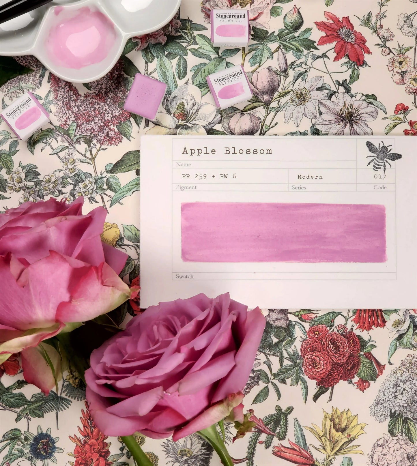 Apple Blossom ~ Gouache