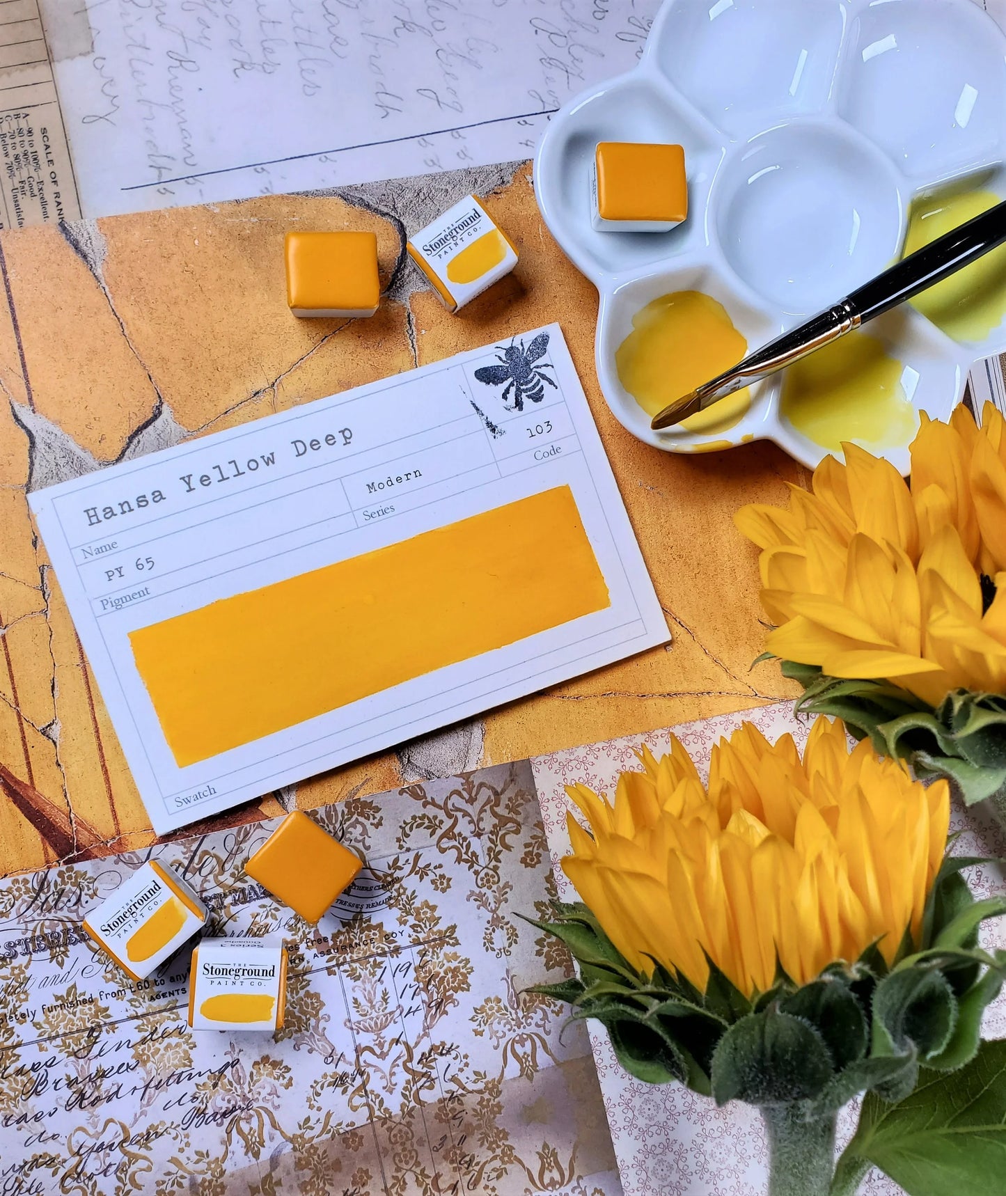 Hansa Yellow Deep ~ Gouache