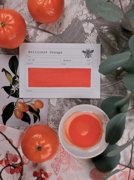 Brilliant Orange ~ Gouache