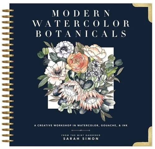 Modern Watercolor Botanicals - Hardcover