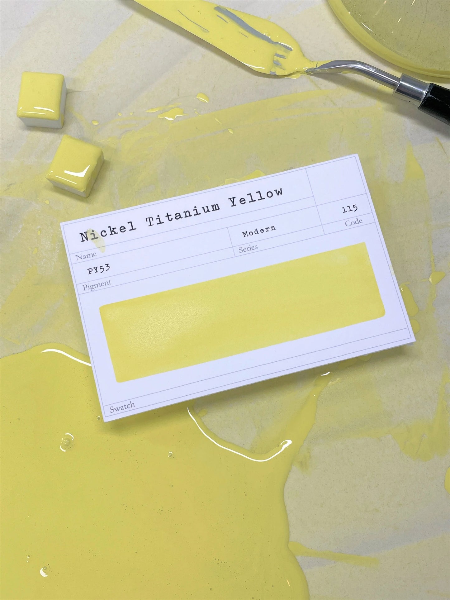 Nickel Titanium Yellow ~ Gouache