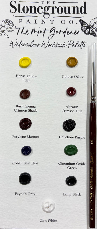 TMG Watercolour Workbook ~11 w/Brush